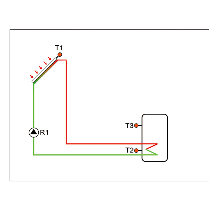 SR208C Solarcontroller für Split Solar-Durchlauferhitzer