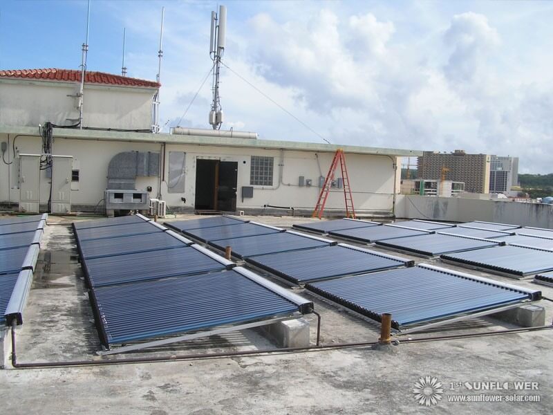 Zusammensetzung des Solarenergie-Warmwasser-Engineering-Systems
