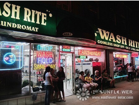 Waschsalons - ein Kinderspiel f&uuml;r kommerzielles Solarwarmwasser