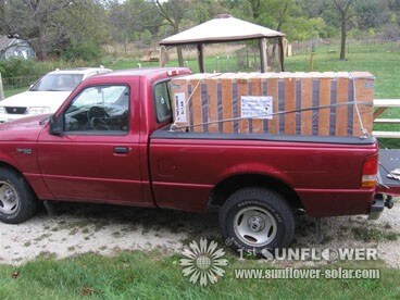 Paket des Sonnenkollektors