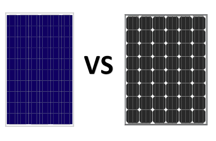 Mono Solarpanel gegen Poly Solar Panel