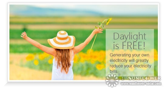 Freier Sonnenenergie Sonnenkollektor