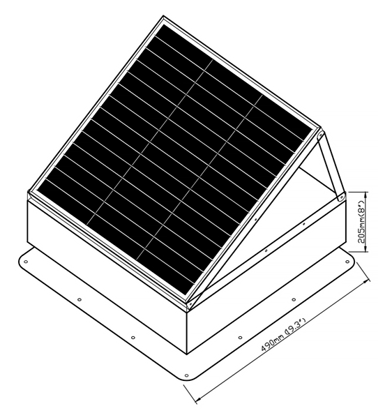 25w30W Solar-Dachventilator f&uuml;r Haus-2.2