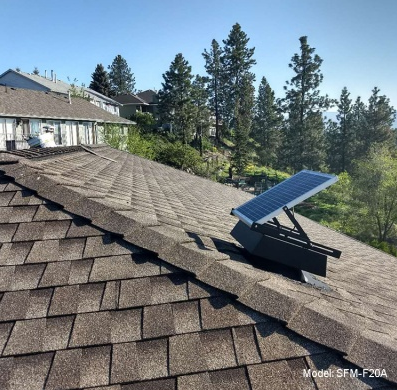 Anwendung von Solar Dachventilator